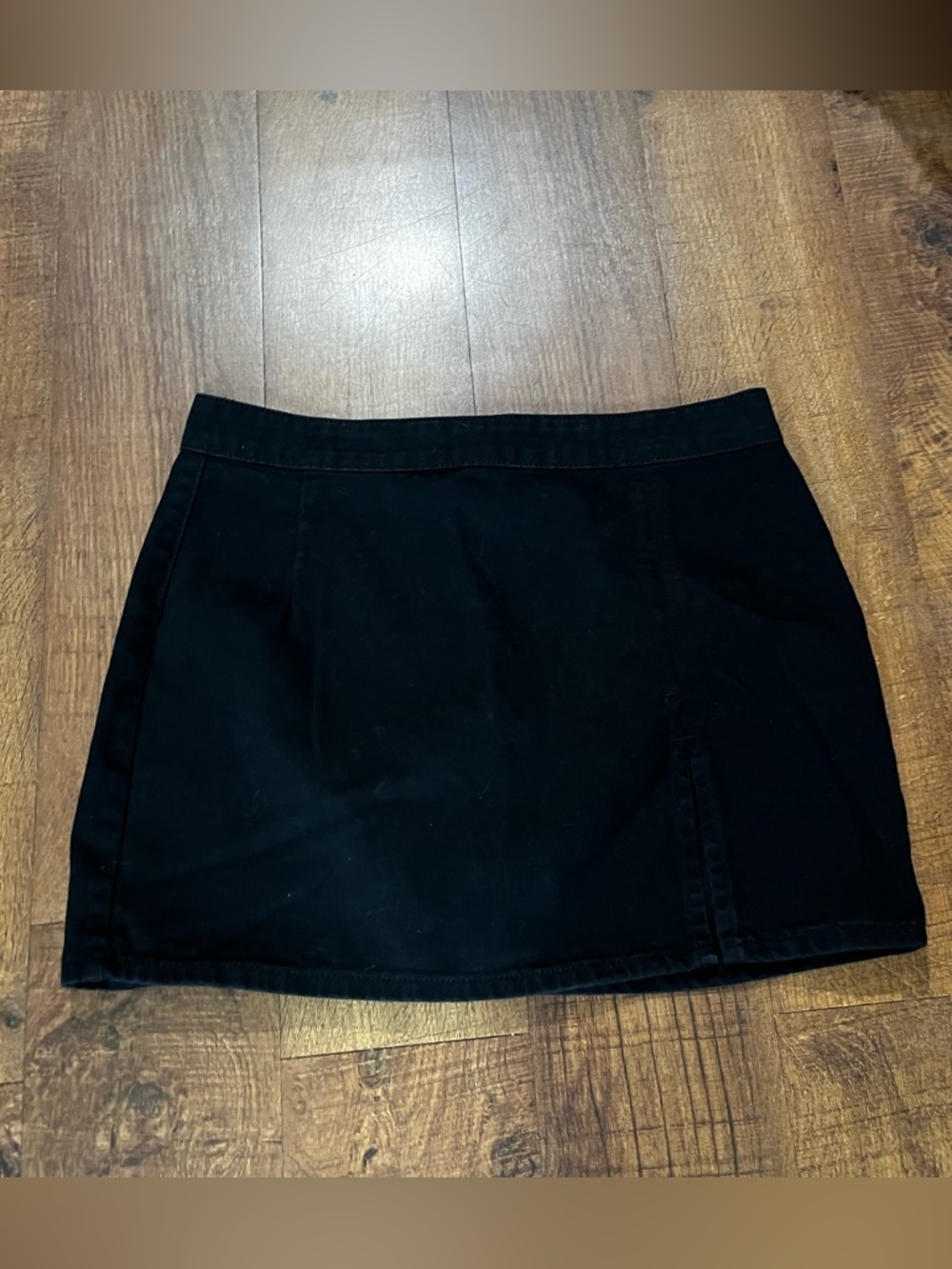Lioness Black Denim Mini Skirt size XL
